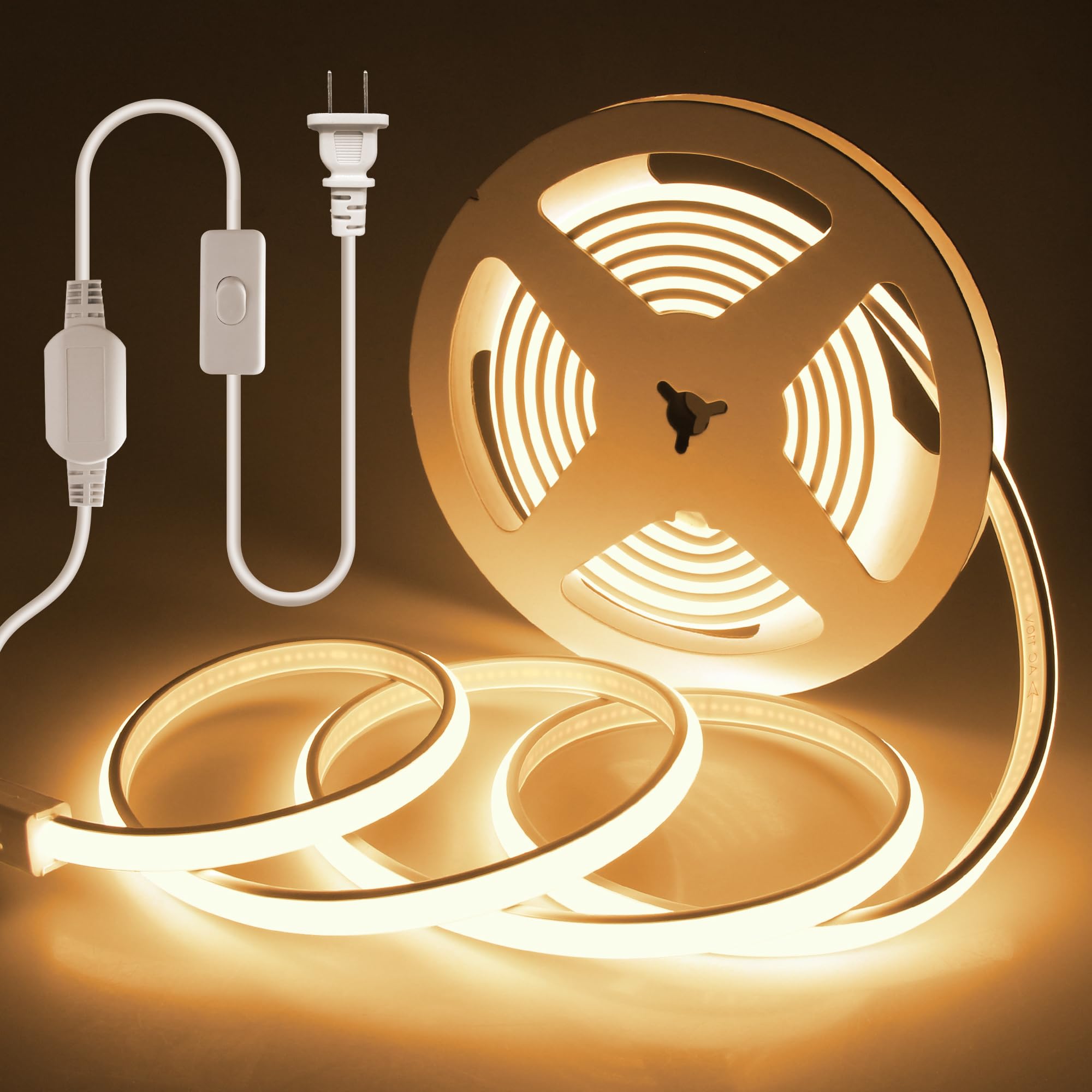 10FT COB LED Strip Lights 110V
