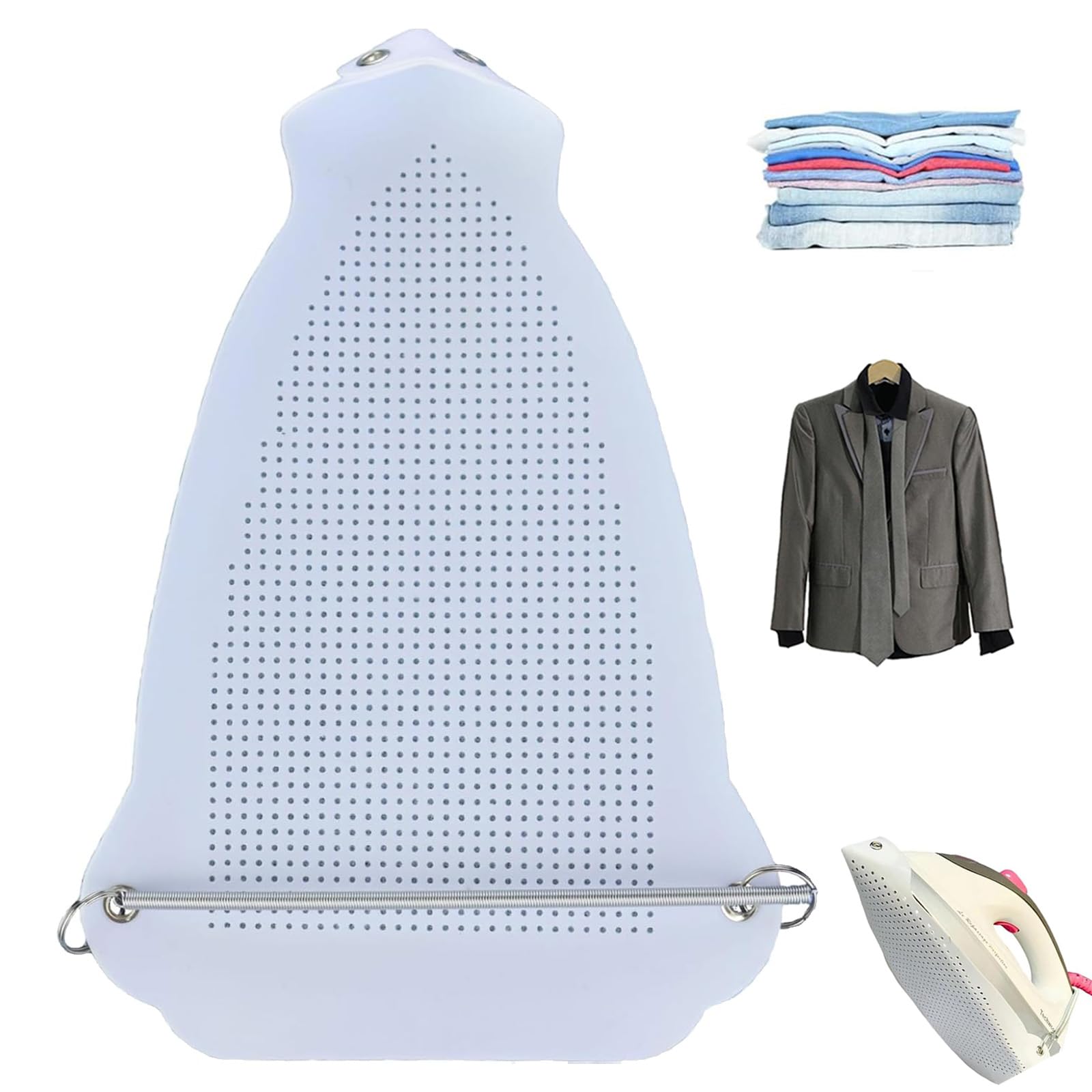 Nnbwlmaee 0.2Mm 2025 Universal Iron Protective Cover Shield, Ironing Shoe Cover Ironing Accessories Iron Soles, Prevents Burn, Stick & Shine, Protect Clothes, Plastics Material And Easy Installation (0.2Mm)