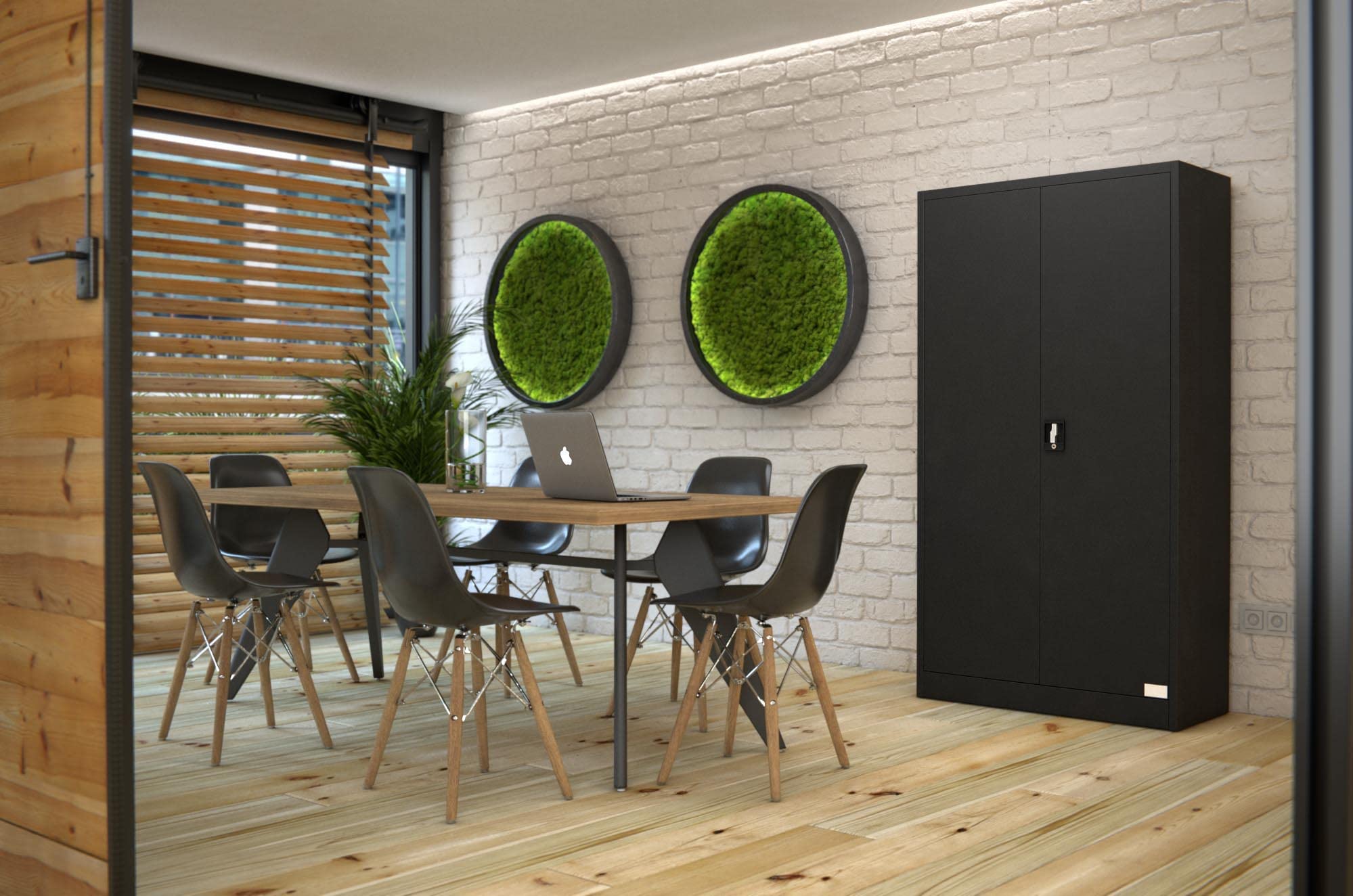 tectake® Armadio Porte Battenti, 180x90x40 cm, con 2 Ante