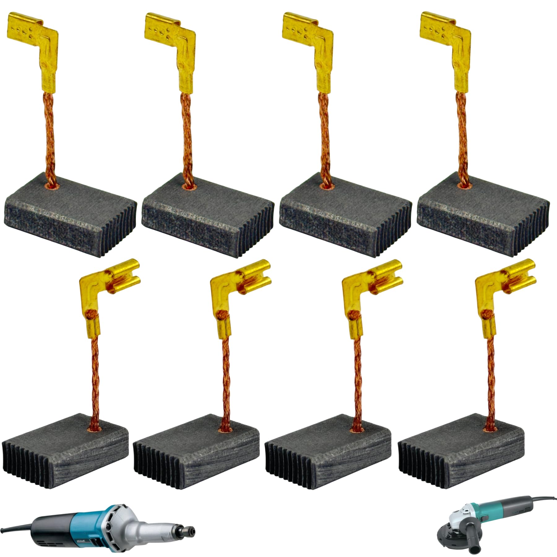 (8-PACK) Carbon Brushes CB318 CB330 CB314 CB315 CB340 For Makita 9560CV 9565CV 9566CV 9563CV GD0600 9554 9557 Carbones Angle Grinder