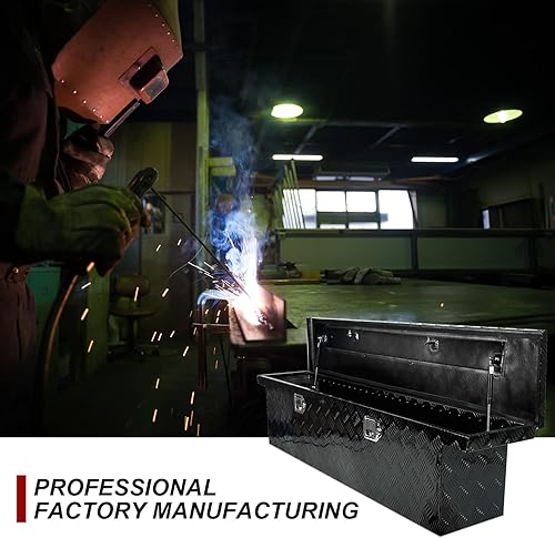 Miniatura 8 de confote Caja de herramientas chapada en aluminio resistente de 60 pulgadas, caja de herramientas para camioneta, caja de herramientas para caravana,