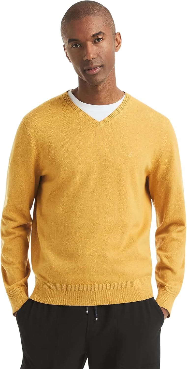 Nautica Men's Classic Fit Navtech Soft V-Neck Sweater