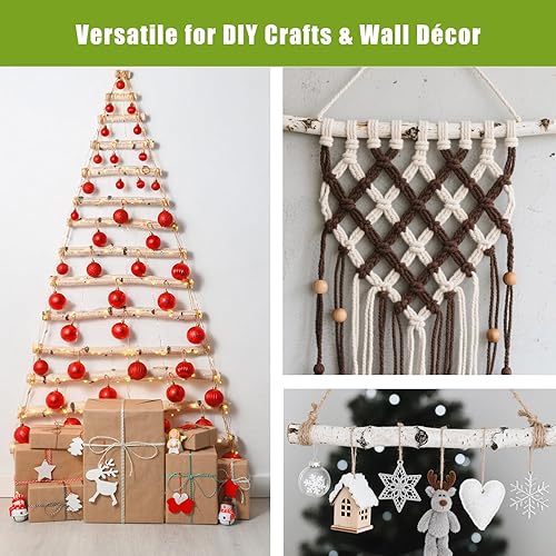 Miniatura 7 de Troncos de abedul natural para decoración de chimeneas y manualidades, paquete de 12 ramas rústicas de abedul para manualidades, otoño, Halloween,