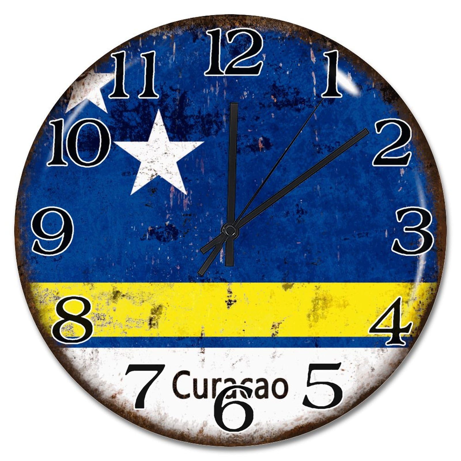 Horloge bois Curaçao idée cadeau originale pour anniversaire et maison