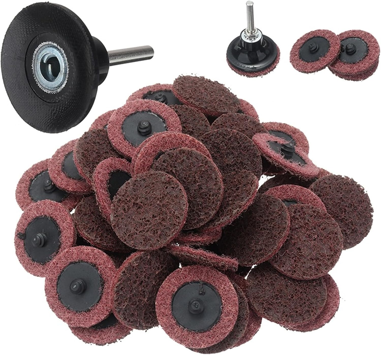 Sanding Disc Roll Lock R-Type Sandpaper Abrasive Discs 2inch Medium Roll Lock Surface Polish Quick Change Discs Sanding Pad