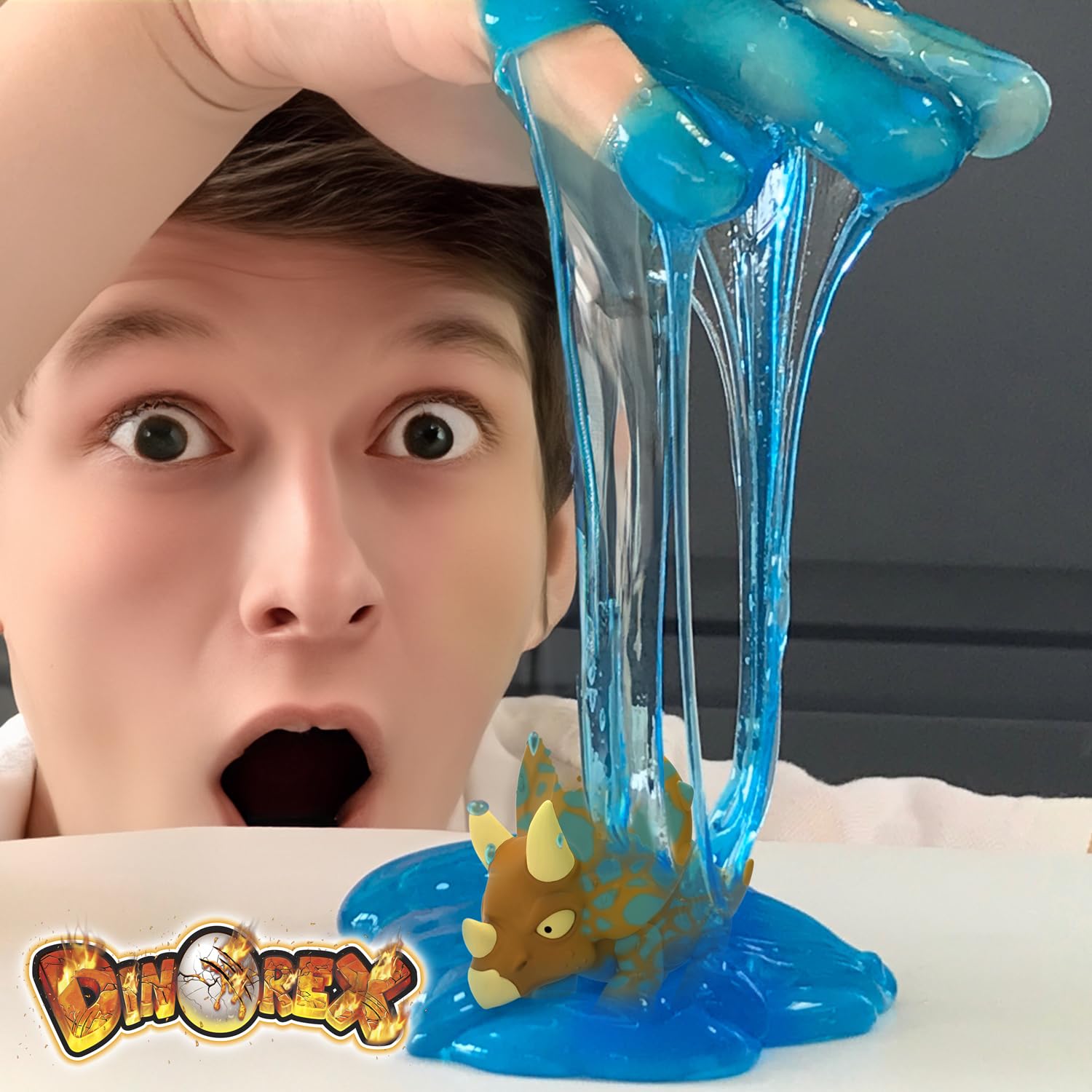 CRAZE Magic Slime 18 Foil Bag confezione di 75ml, include 1 statuina di Dinorex, Borsa di slime per bambini, Slime magico in una borsa Assortito