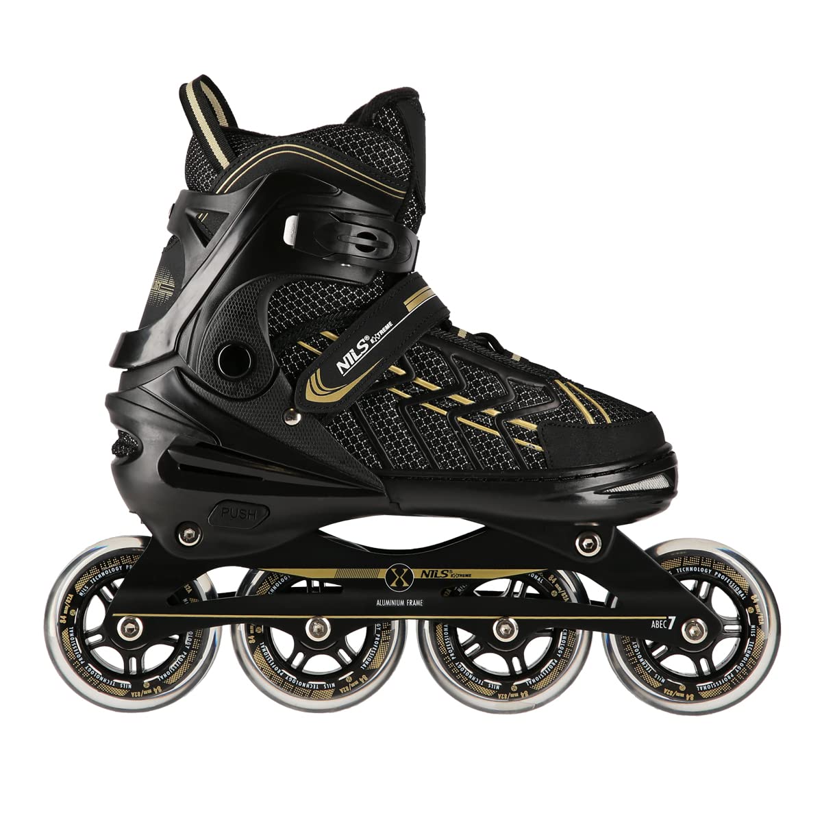 Nils Rollers en ligne ABEC7 - Pour homme et femme - Taille réglable