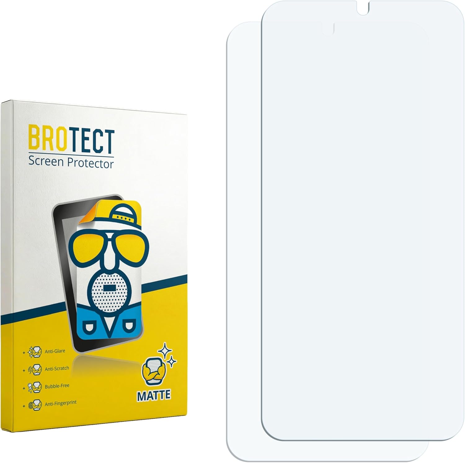 brotect Screen Protection Film 2-Pack Compatible with Samsung Galaxy A24 4G Anti Glare Screen Protector [Matte, Scratch Proof]