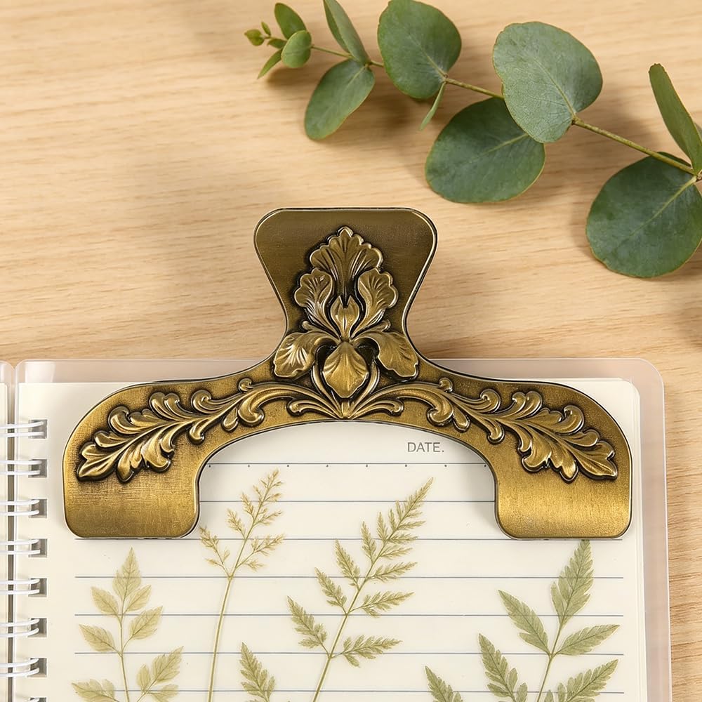 Vintage Metal Book Clip Book Page Holder image 5