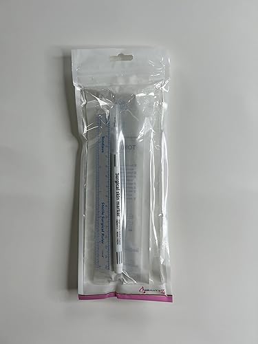 Beauty7 Marcadores de piel de tatuaje, bolígrafo de perforación de cejas, punta quirúrgica, herramienta de marcado de escritura de arte corporal con