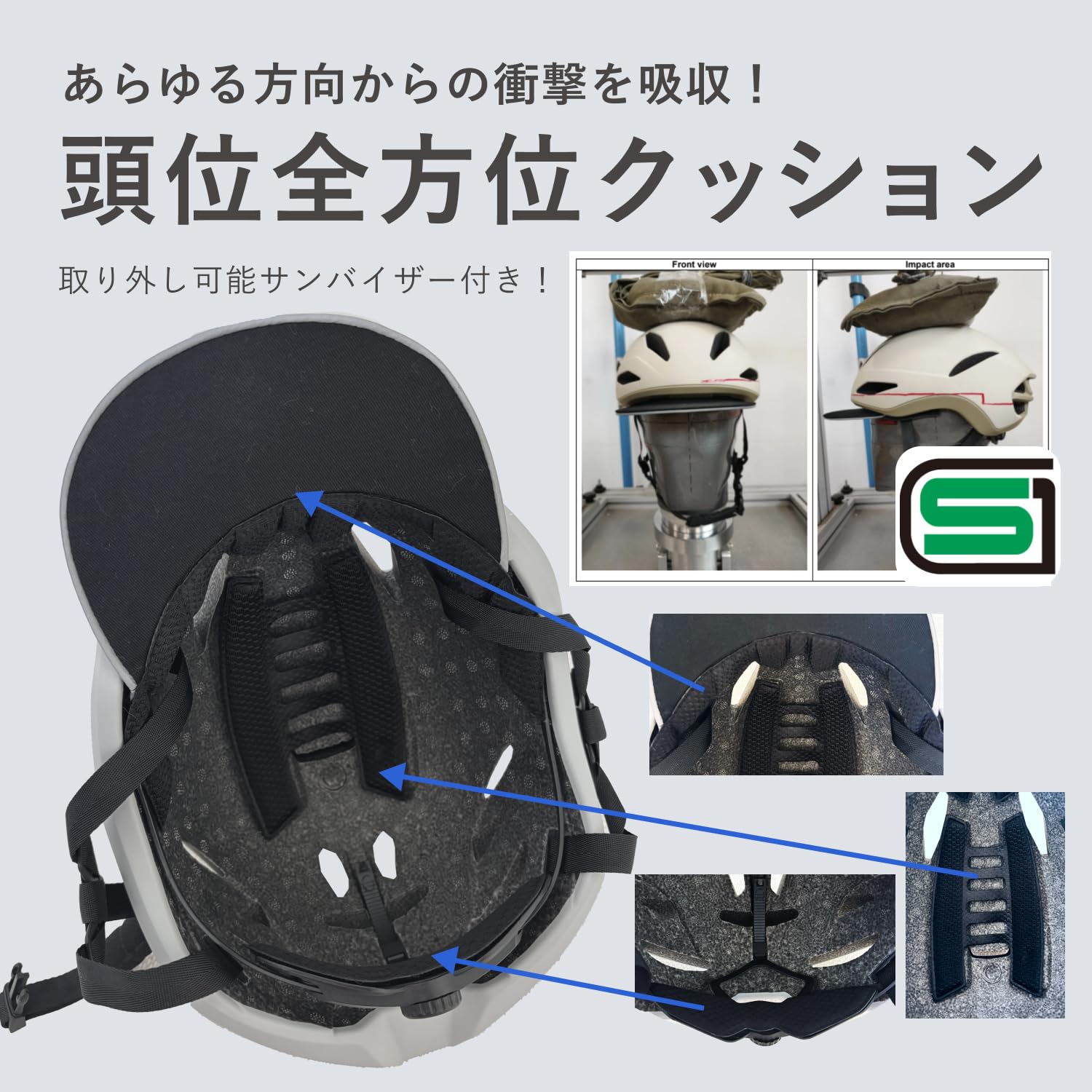 Amazon | ヘルメット 自転車 大人 Mo7 SG認証 (DARK GRAY) | MOVEGU