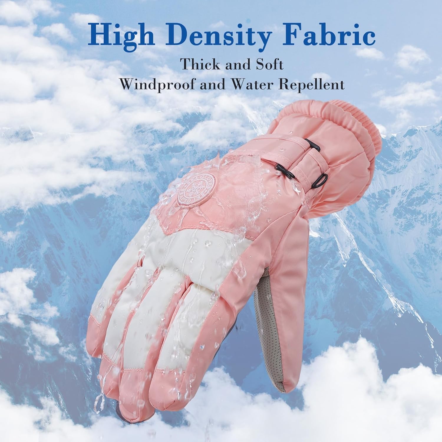 2 Pairs Winter Ski Snow Gloves for Women & Men - Waterproof, Windproof, Touchscreen, Thermal Warm Gloves for Cold Weather - Image 3