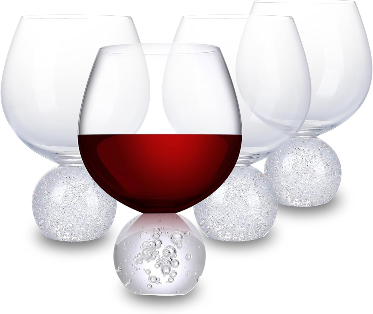 YLNNLC Conjunto de 4 taças de vinho tinto, taças de vinho de... - imagem principal do produto