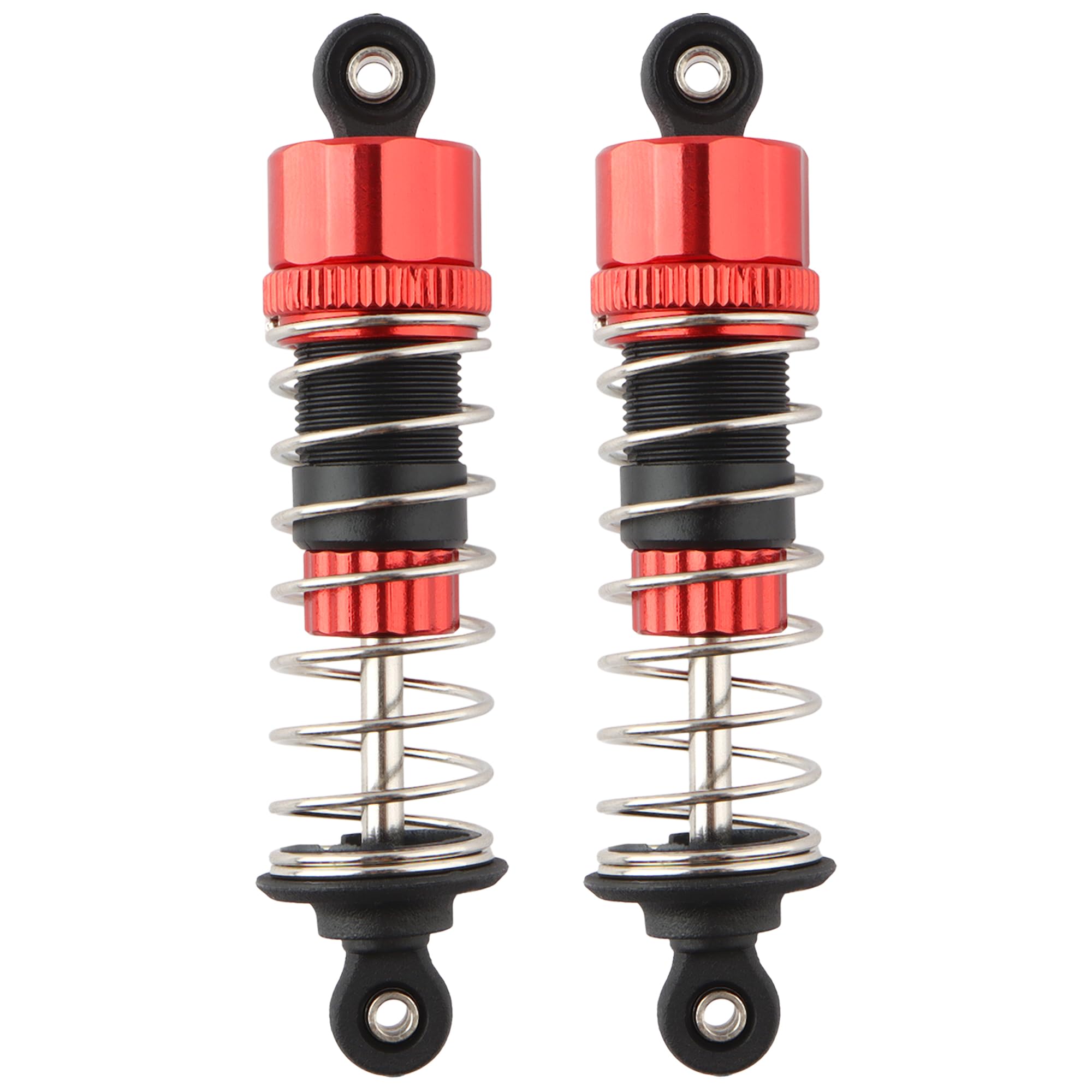 PUSH レッド シルバー Amazon.com: GDOOL 16208 RC Car Aluminum Alloy Capped Shock