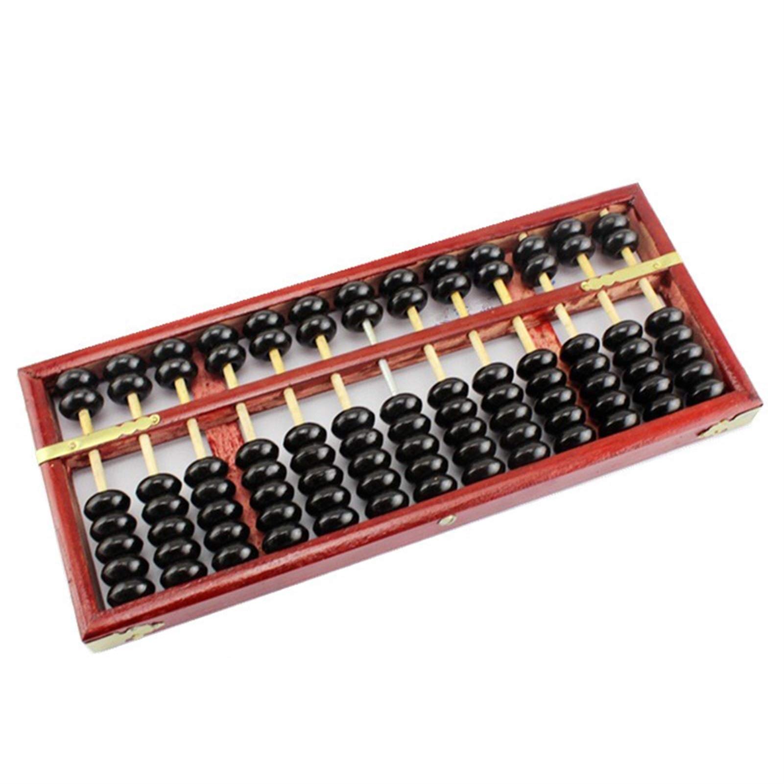 Boulier Standard à Chiffres, boulier en Bois, boulier, Accessoires de décoration de Bureau, boulier de calcul, Cadre en Bois rétro, Perles en PVC à 13 Positions, boulier for étudiants