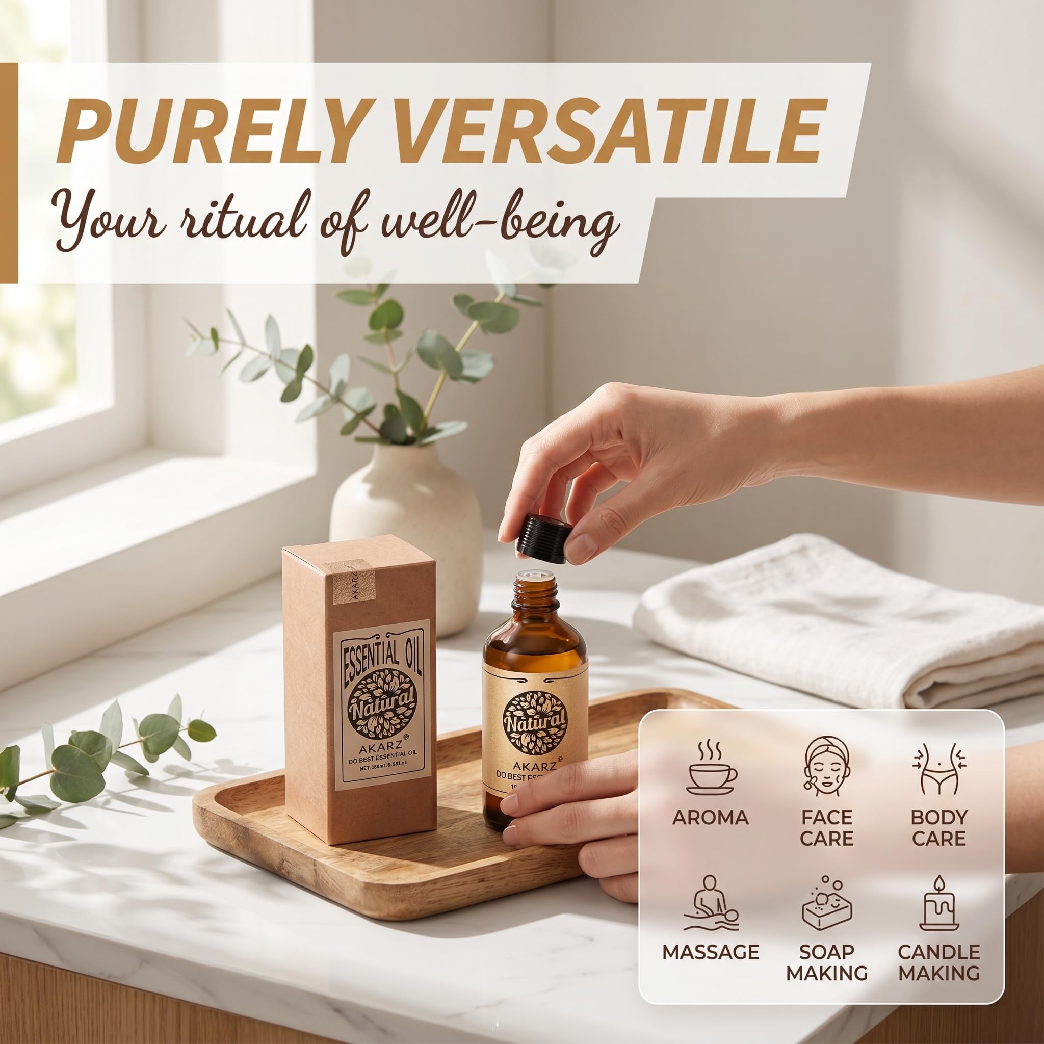 AKARZ 100ml Olejek esencjny z Frangipani - Naturalny olejek aromatyczny do dyfuzorów, lamp aromatycznych i aromatów pomieszczeń