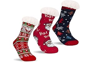 3 Pairs Cozy Fuzzy Slipper Socks for Ultimate Winter Warmth