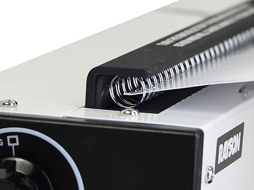 Miniatura 4 de Rayson TD1202R Máquina de encuadernación de alambre, perforadora de agujeros redondos de paso 3:1, compatible con alambre, espiral y espinas de