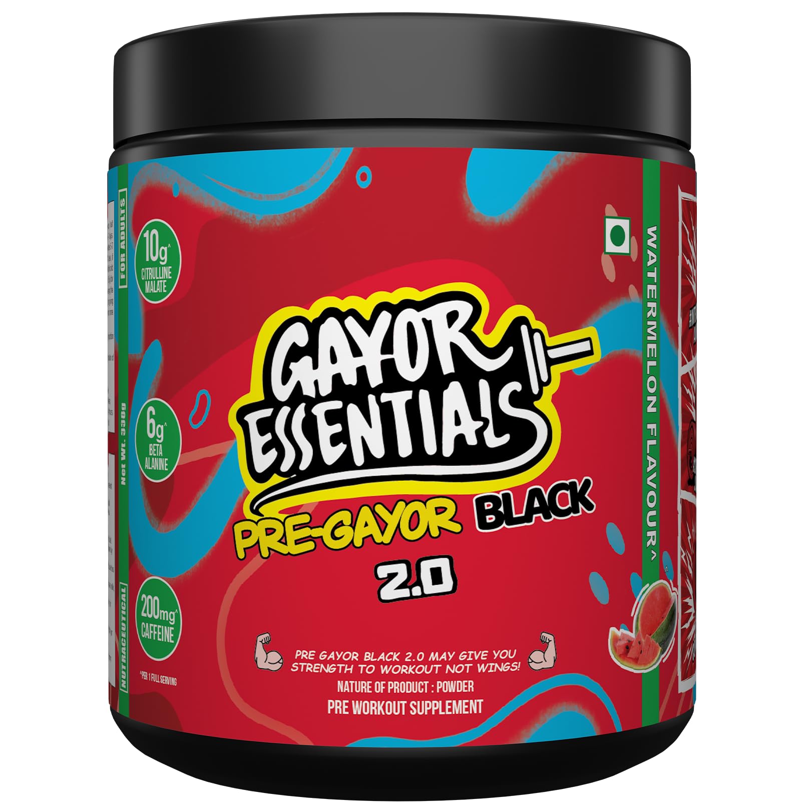 Pre Gayor Black 2.0 Optimally Dosed Pre-Workout (Cola,338g) — Amazon image 19
