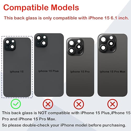 Vista 81 de Reemplazo de cristal trasero OEM para iPhone Xs Max 6.5 pulgadas con kit de herramientas de reparación profesional (gris espacial)