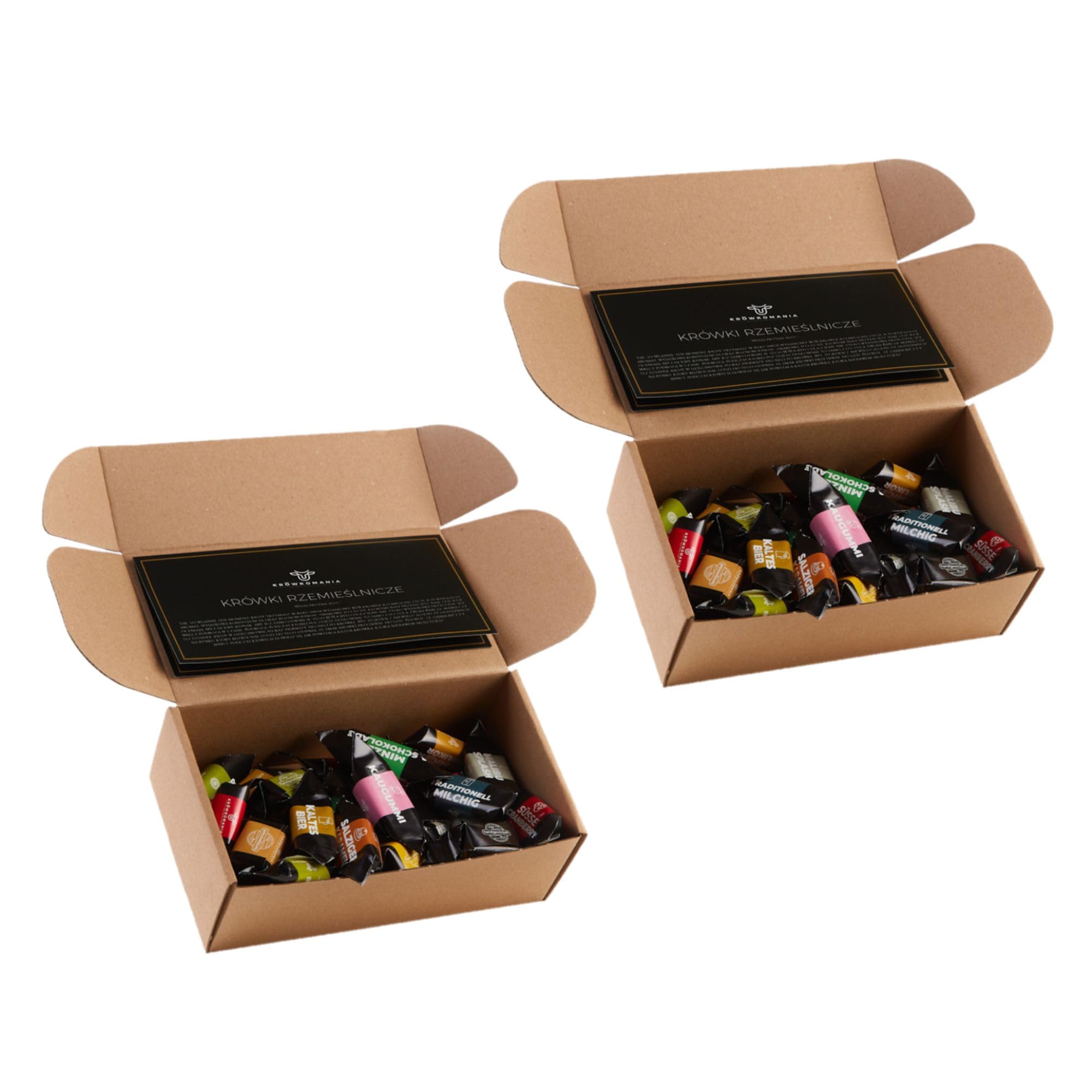 Klassische Fudge-Köstlichkeiten - 22 Geschmacksrichtungen - Natürliche Zutaten - Mr. Fudgesto Sweets - 2x500g Karamellen Box- Purer Genuss für alle