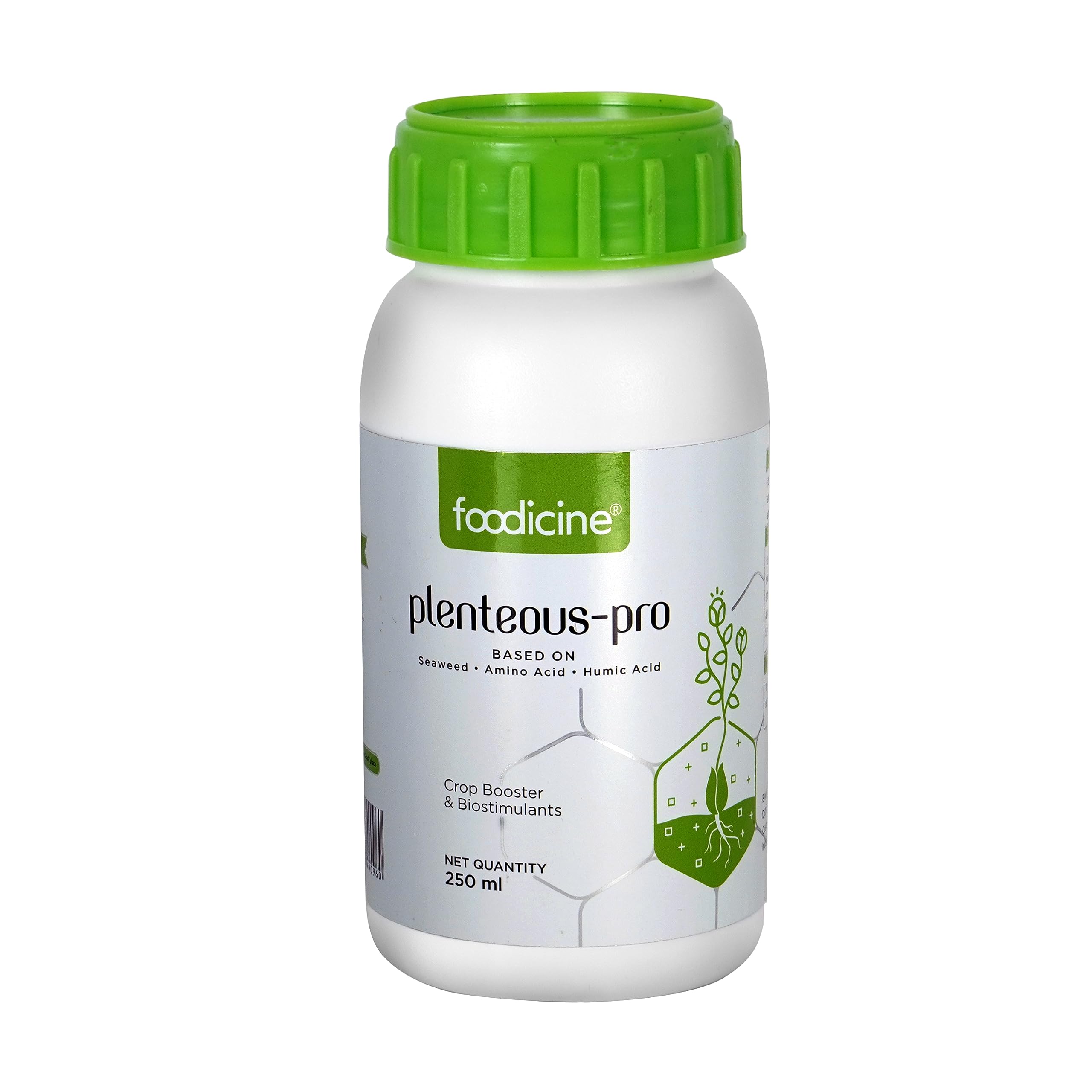 Foodicine Plenteous Pro - Seaweed Extract, Amino & Humic Acid Liquid Concentrate | Bio-stimulant | Root Development, Nutrient Absorption & Growth Promoter for All Plants - 100% Water Soluble (250 ML) (B0CG1WFX59) Amazon Price History, Amazon Price Tracker