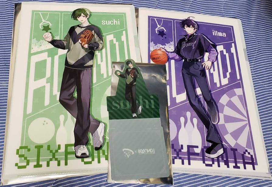 シクフォニ クリアファイル コースター Amazon.co.jp: シクフォニ すち いるま ラウンドワンコラボ