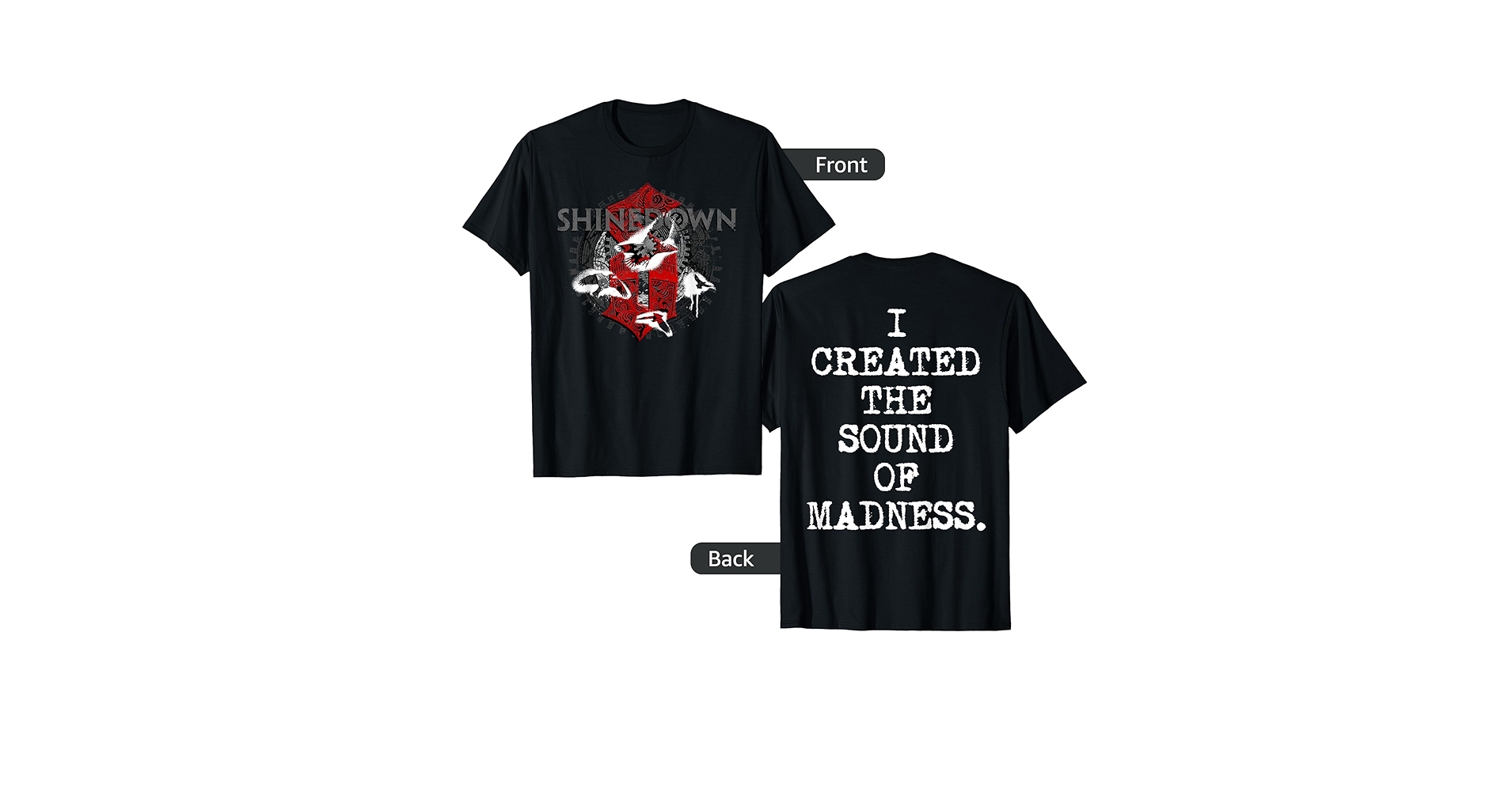 Amazon.com: Shinedown Madness Clockwork T-Shirt : Clothing