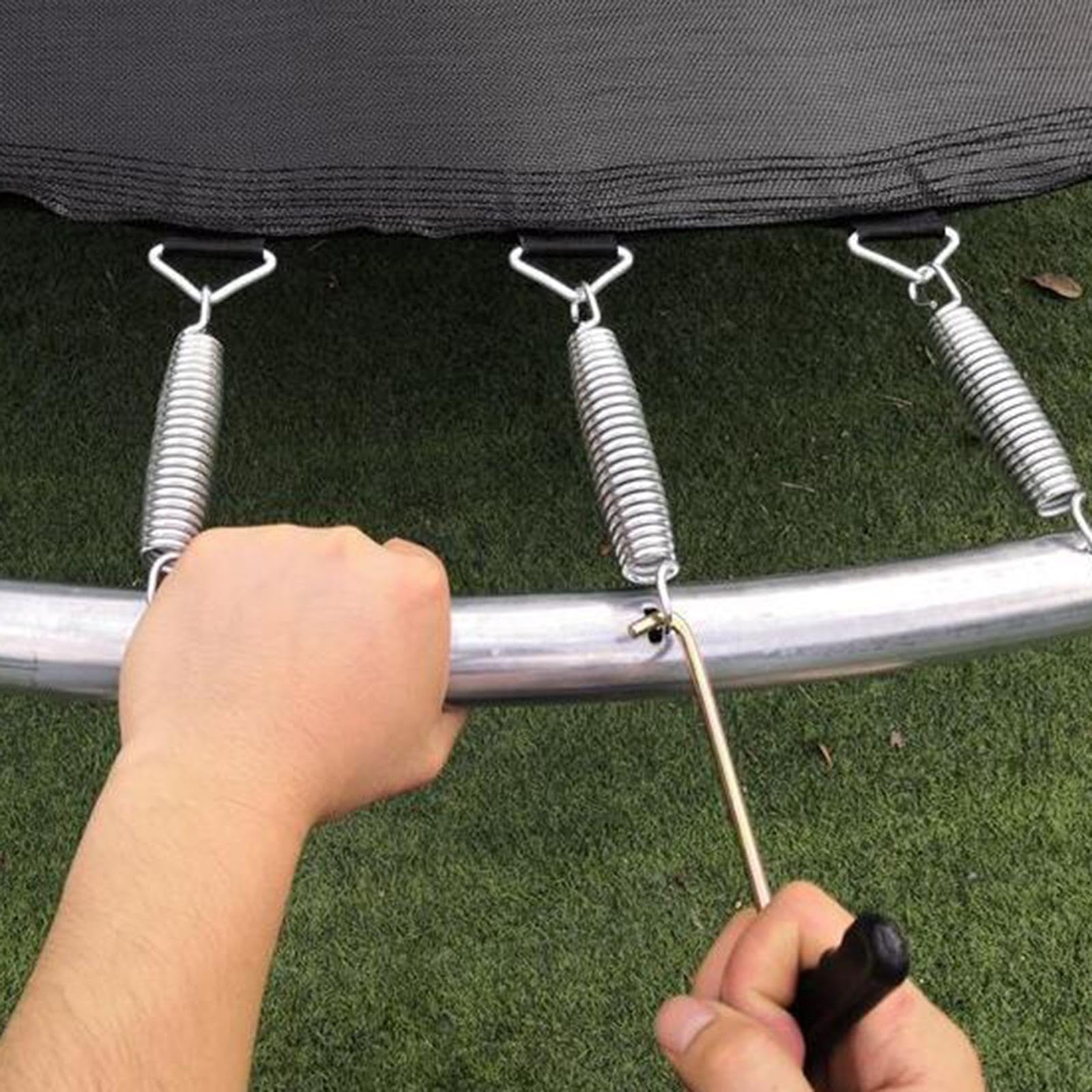 20 Stück Trampolinfedern, Trampolinteile, Wetterbeständige Ersatzteile, Universelles Trampolinzubehör mit Haken, 16CM
