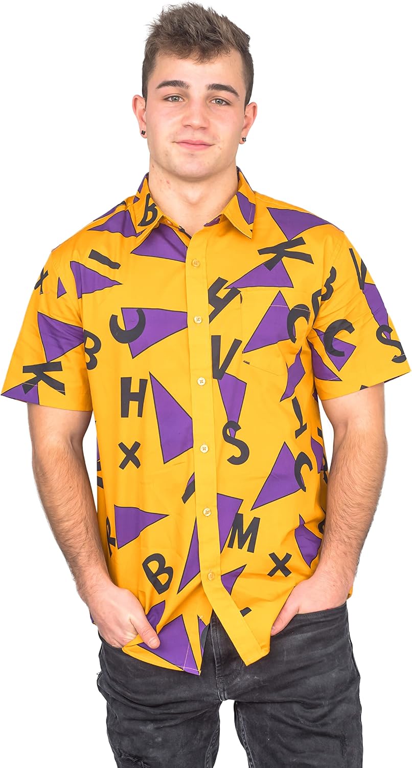 Adult Unisex Master Roshi Character Halloween Cosplay Costume Button Down Shirt