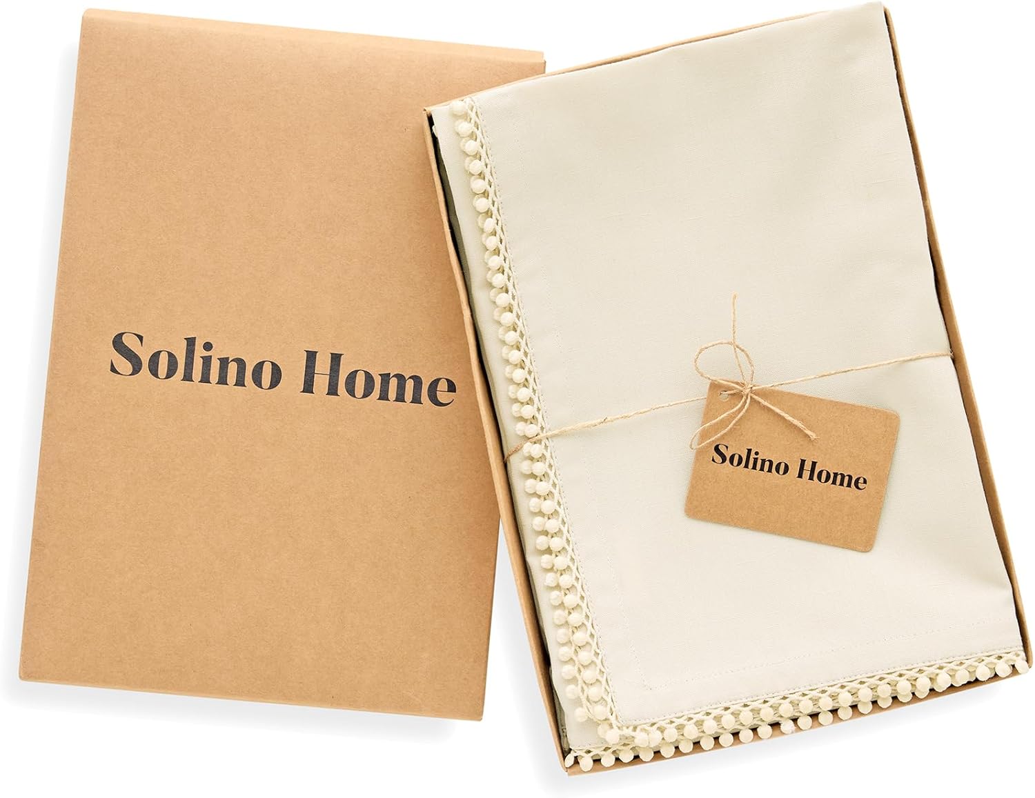 Solino Home Linen Cloth Napkins Set of 4 - Decorative Cotton Linen Dinner Napkins 20 x 20 Inch for Spring, Easter, Mothers Day - Maddie Machine Washable - Image 4