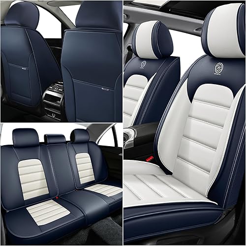 Miniatura 2 de Fundas de asiento para Ford F250 2011-2024, protectores de asiento impermeables de piel de napa con tacto suave, fundas interiores compatibles con