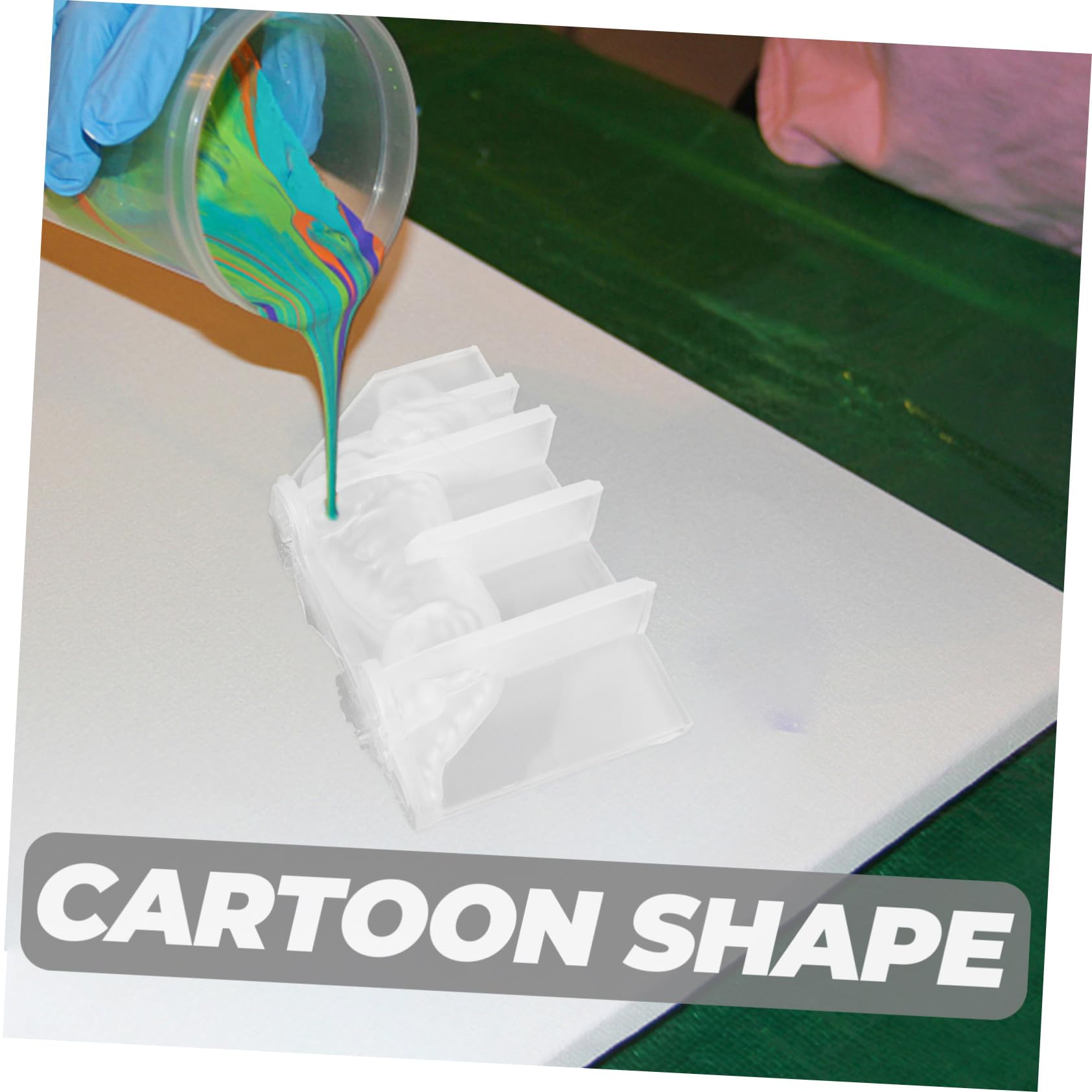 Angoily 5 Pezzi Stampo Silicone per Creativo Mold per Epossidica Fai da Te Stampo per Decorazioni Uniche Silicone Utensile per Diy Animali Domestici