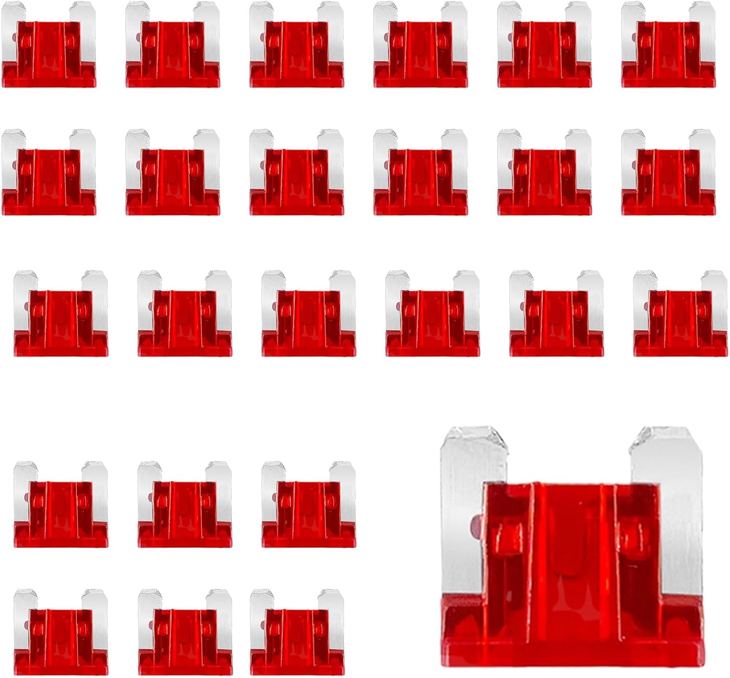 25PCS 25 Amp Low Profile Mini Car Fuses, Automotive Fuse, Standard Mini Low Profile Blade Automotive Fuse, Car Accessories Short Circuit Protection Car Fuses Fit for Car Motorcycle Truck (25A)