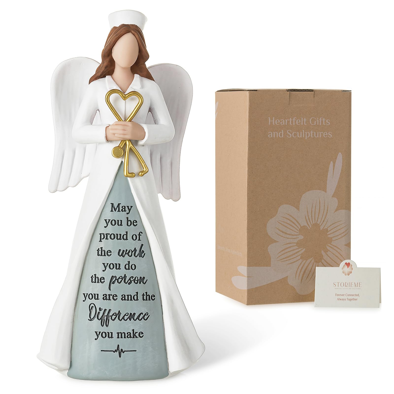 Figurine d'ange d'allaitement haut de gamme, cadeau gratitude soignant