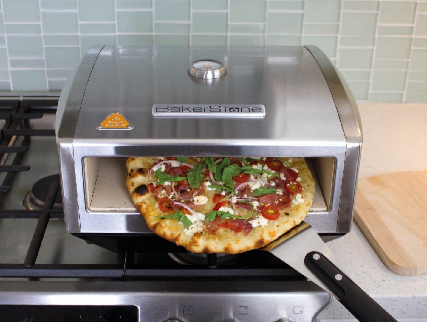BakerStone Pizza Box, Gas Stove Top Oven Stainless Steel, Stainless