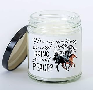Horse Lover Candle How Can Something So Wild Bring So Much Peace Horse Gift for Men Women, Gift for Horse Lover Birthday Christmas Thanksgiving House Dining Table Decoration Home Gift
