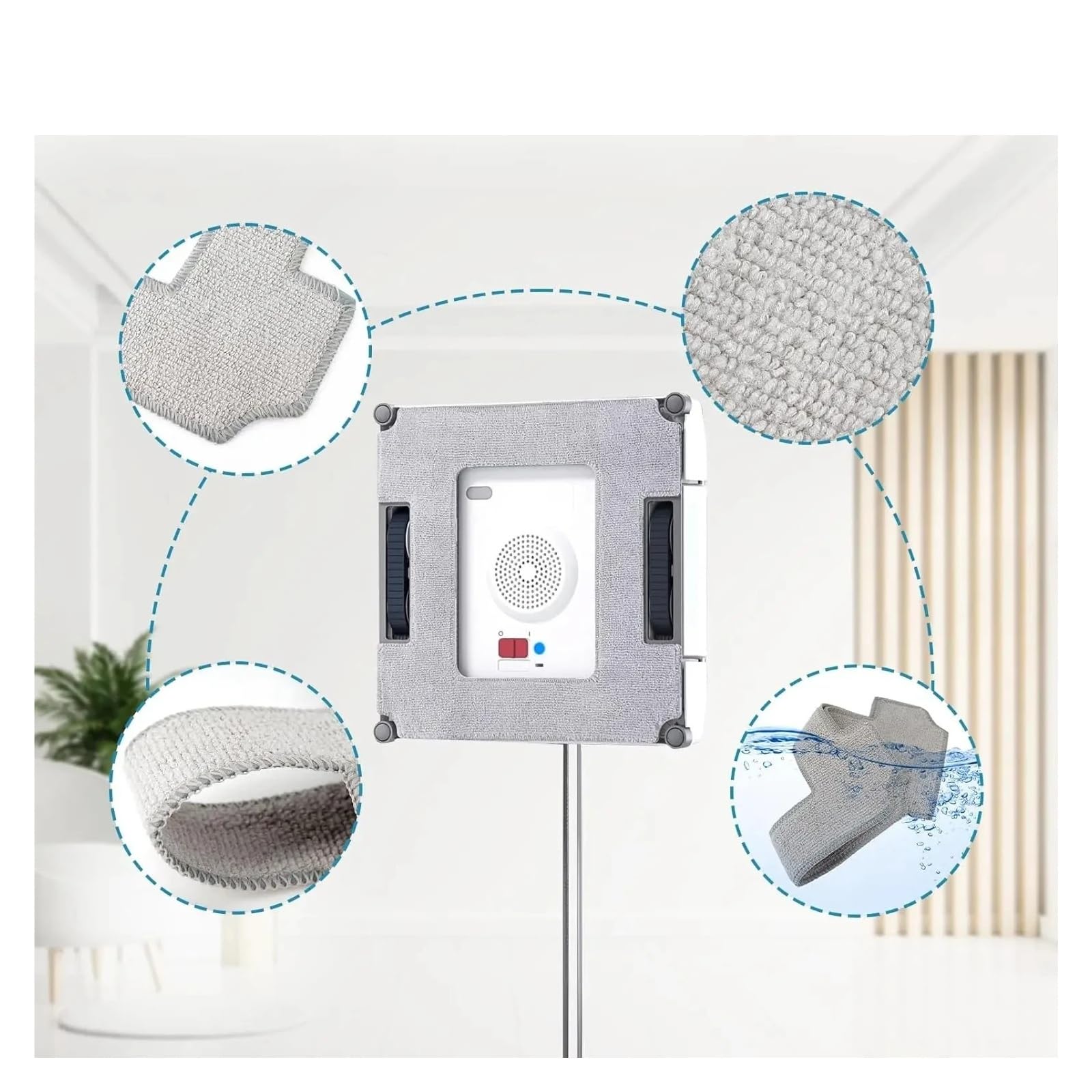 Mop Pad, Compatibile Con Gli Accessori For Lavavetri Ecovacs Winbot W2 Omni(18PCS)