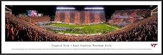 Virginia Tech Football, Stripe - College Posters, Framed Pictures and Wall Decor by Blakeway Panoramas