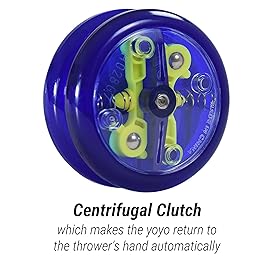 Yomega The Original Brain - Professional Yoyo for Kids and Beginners, Responsive Auto Return Yo Yo Best for String Tricks + Extra 2 Strings & 3 Month Warranty (Dark Blue)