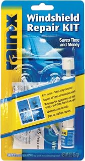Rain-X 600001 Windshield Repair Kit: DIY Fix for Chips Under 1" & Cracks to 12" with Durable Resin