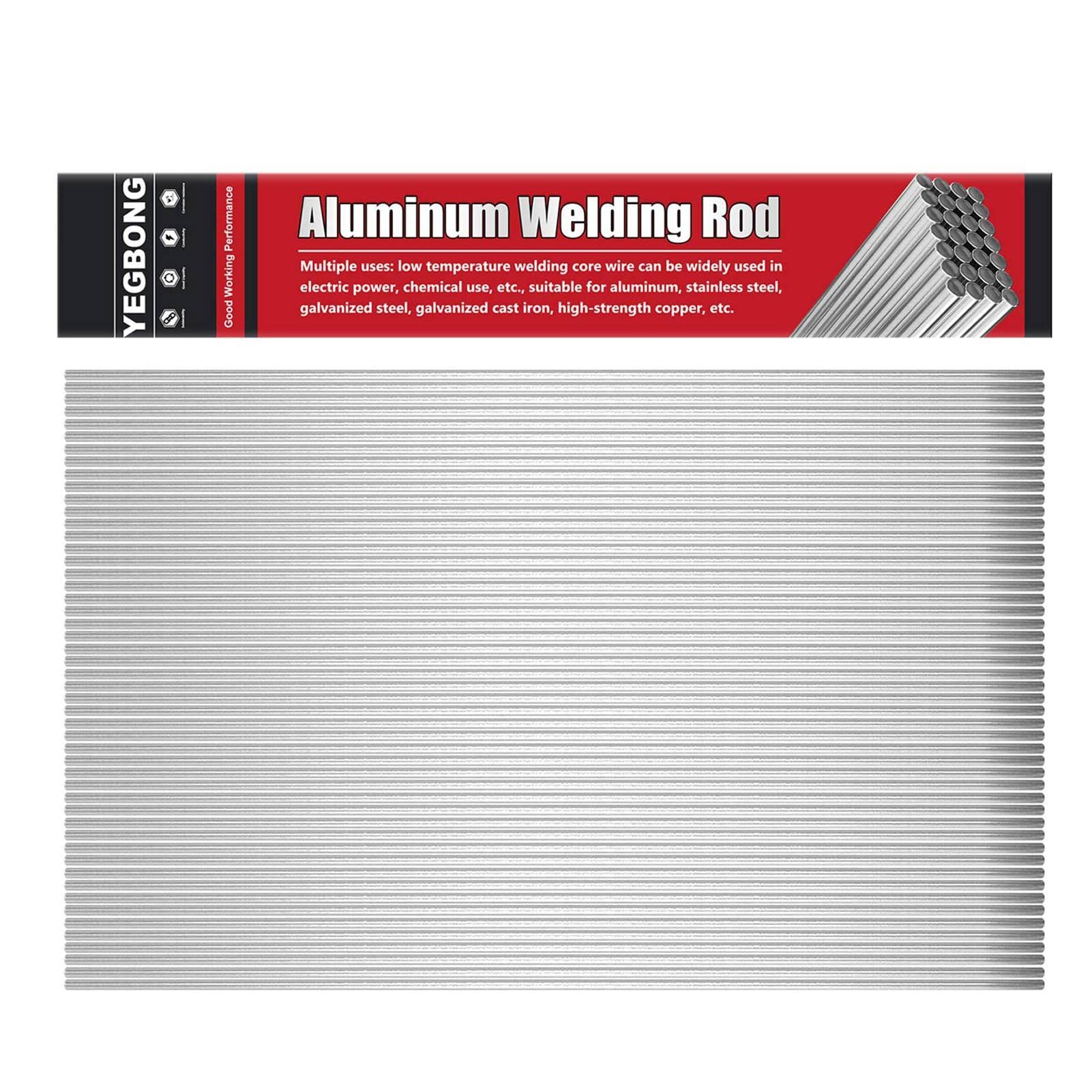 Facynde 20pcs / 50pcs Solution Welding Flux-cored Rods Aluminum Welding Rods Brazing Rods Low Temperature Aluminum Flux Cored Welding Rod, No Need Solde