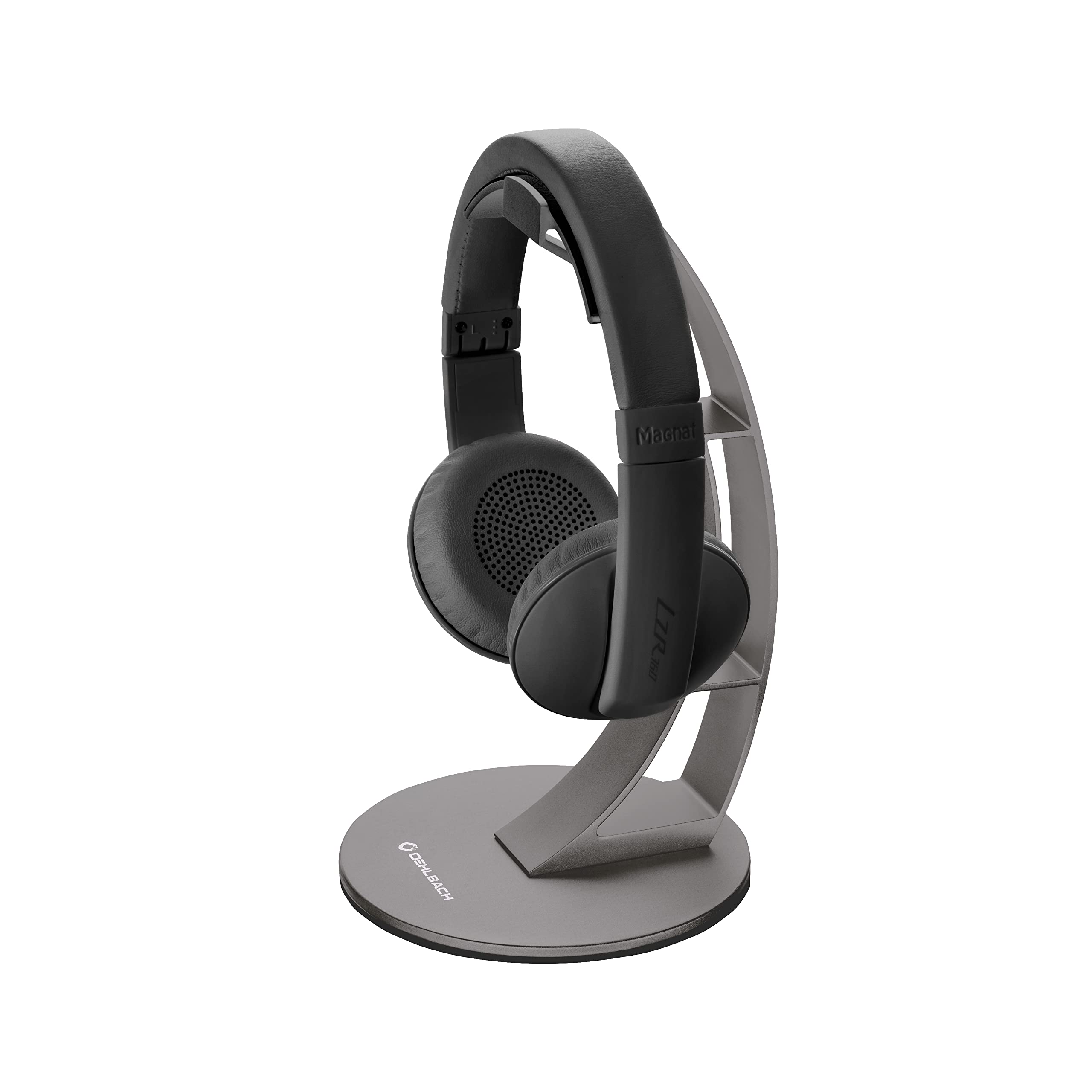 OEHLBACH ALU Style - Soporte de Auriculares diseño Exclusivo (Aluminio anodizado, Almacenamiento de Materiales para los Auriculares) Lunar Grey