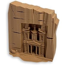 Sands3DTM Al-Khazneh Model The Treasury, Petra, Jordan Replica Ancient World Wonder Gift
