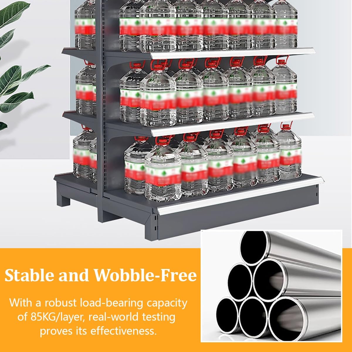 Doppelseitiges Gondelregal, Snack-Organizer für Einzelhandel, Convenience Store oder Bürobedarf, robuster Regalständer