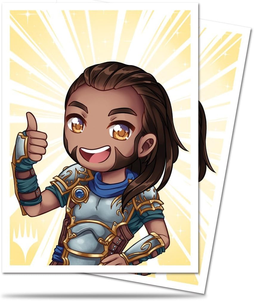 ULP86911 Magic The Gathering Chibi Gideon - Good Job Deck Protectors - 100 Per Pack