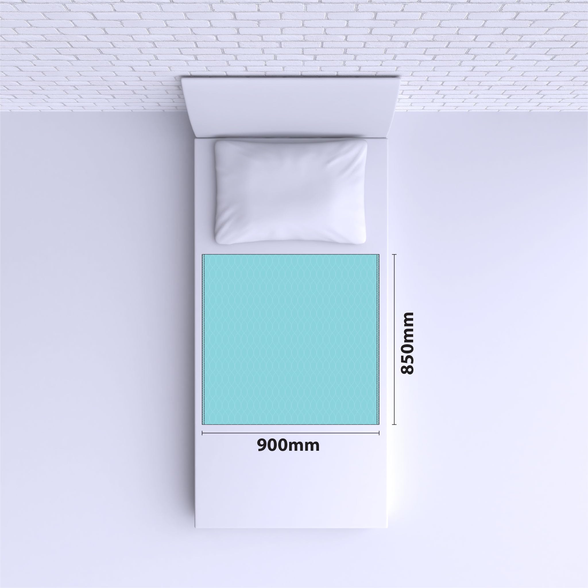 AIDAPT Lot de 2 protège-Matelas lavables pour Incontinence, Disponibles en 85 x 90 cm, pour lit Simple