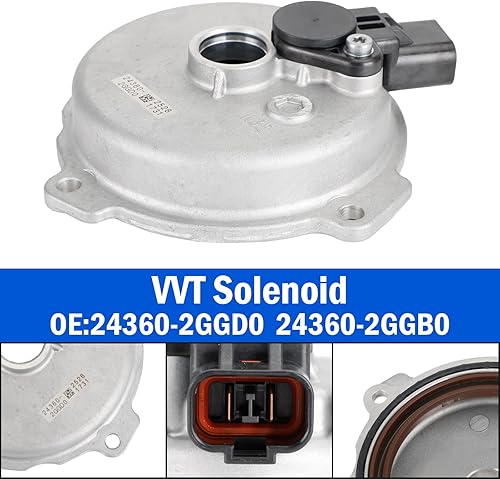 Miniatura 3 de Areyourshop Solenoide variable 24360-2GGD0 de la sincronización de la válvula del motor para Hyundai Santa Fe Sport 2.0L+2.4L 2017-2018, para Kia