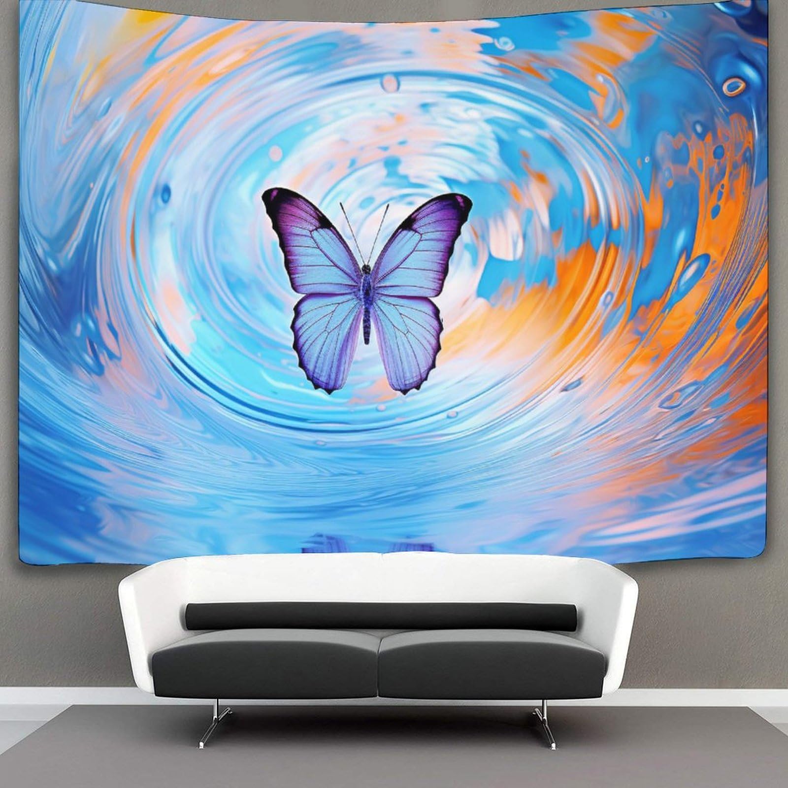 kaiyun Butterfly Tapestry, Wall Hanging,Wall Art for Bedroom Aesthetic Home Decoration for Living Roombedroom 130cmx150cm