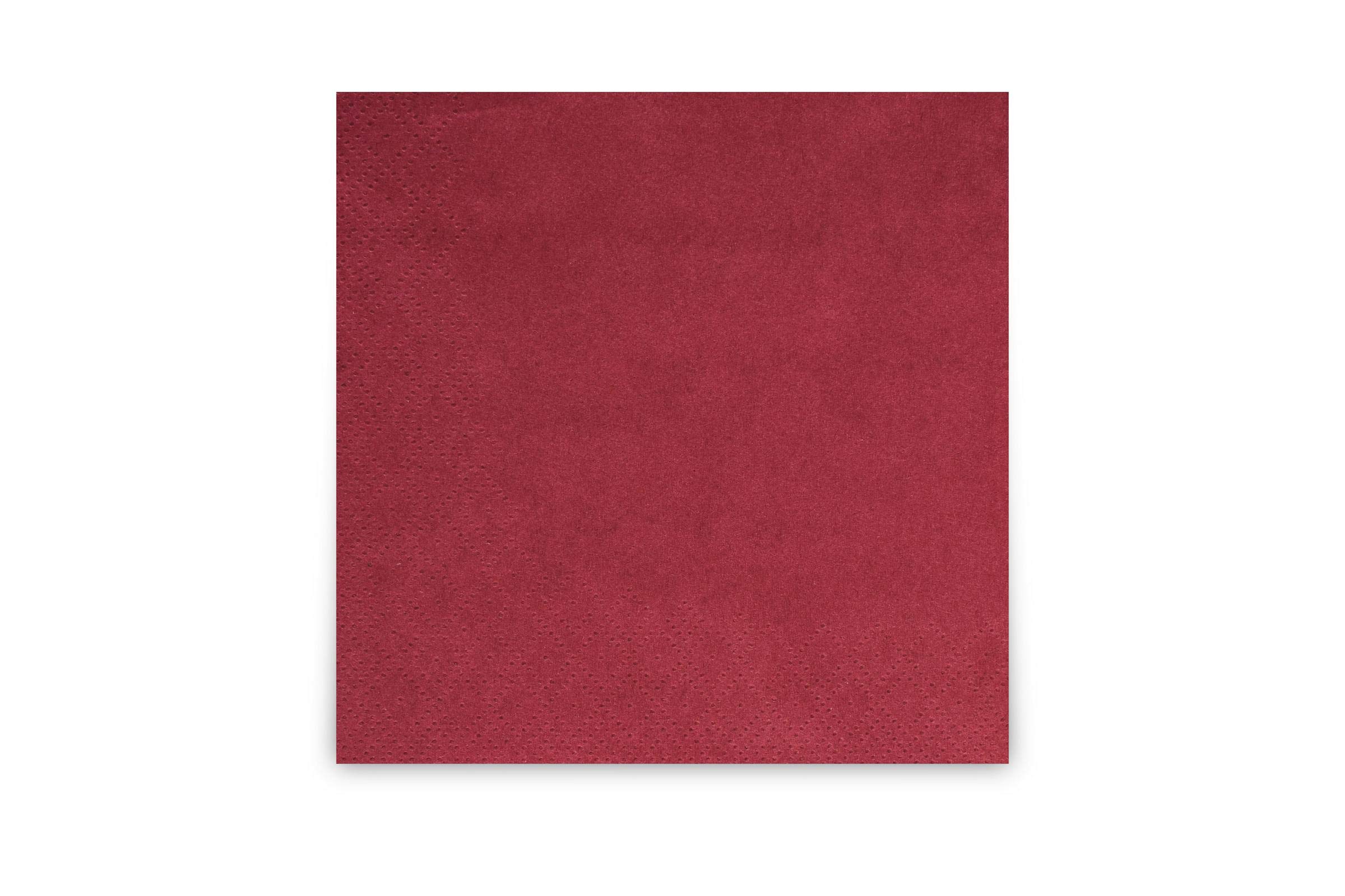 Serviettes de cocktail 24 x 24 cm, 2 couches, bordeaux